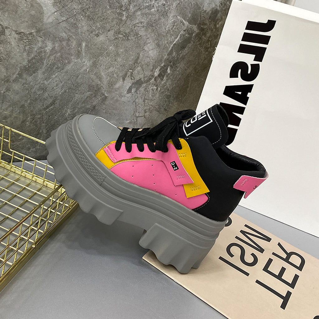 ALLFASHION™ – AltRise Chunky High-Top Platform Sneakers - enhanced image 4