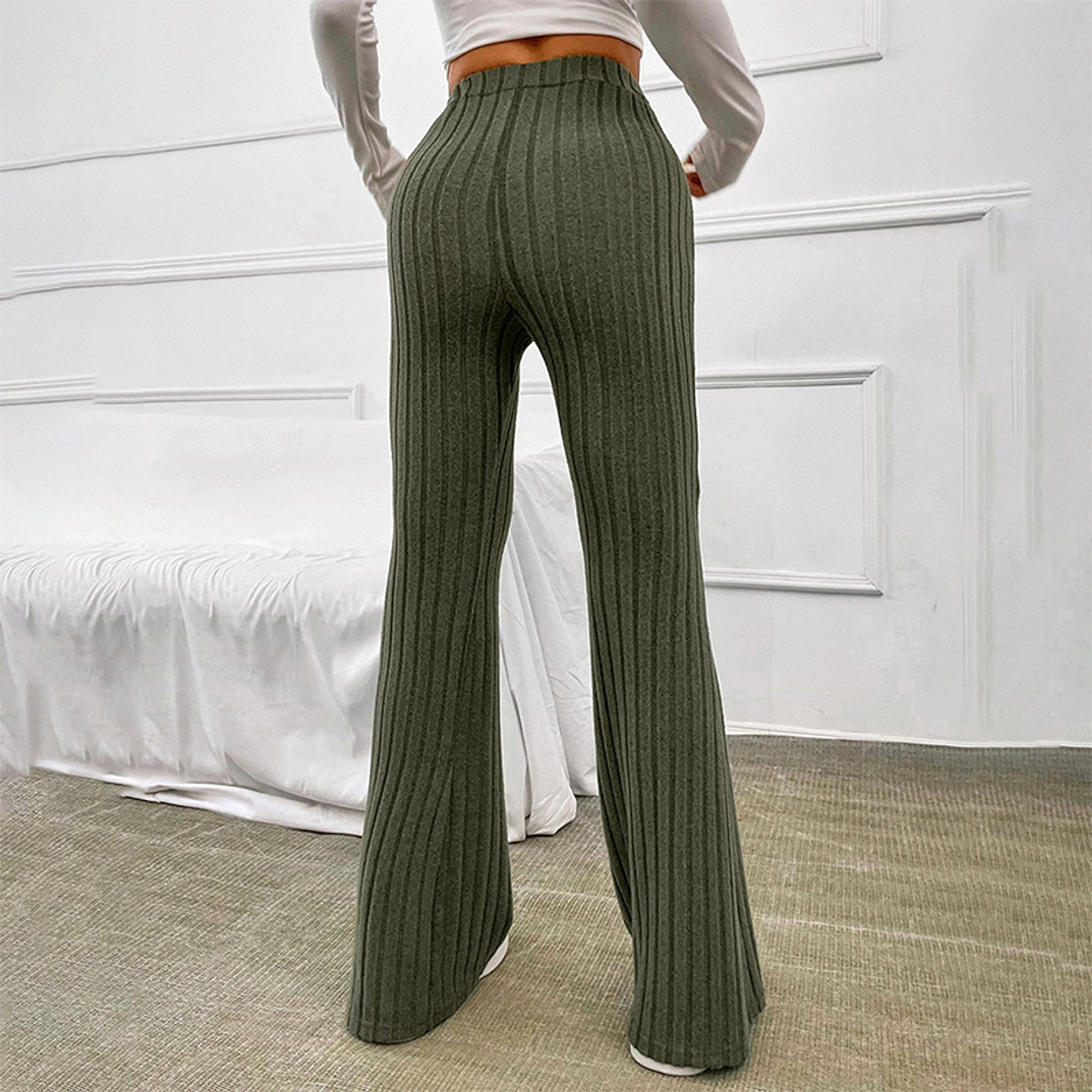 Fashionable High Waist Trousers For Women - enhanced image 4