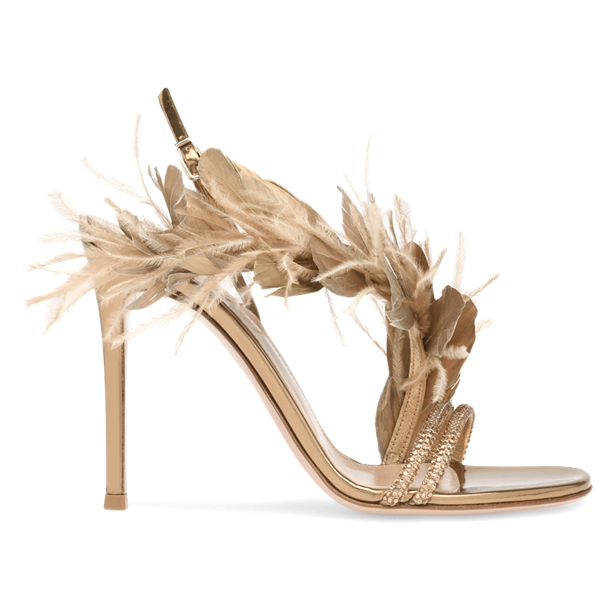 Feather Banquet High Heels Women's Stiletto All Match Shoe - enhanced image 4