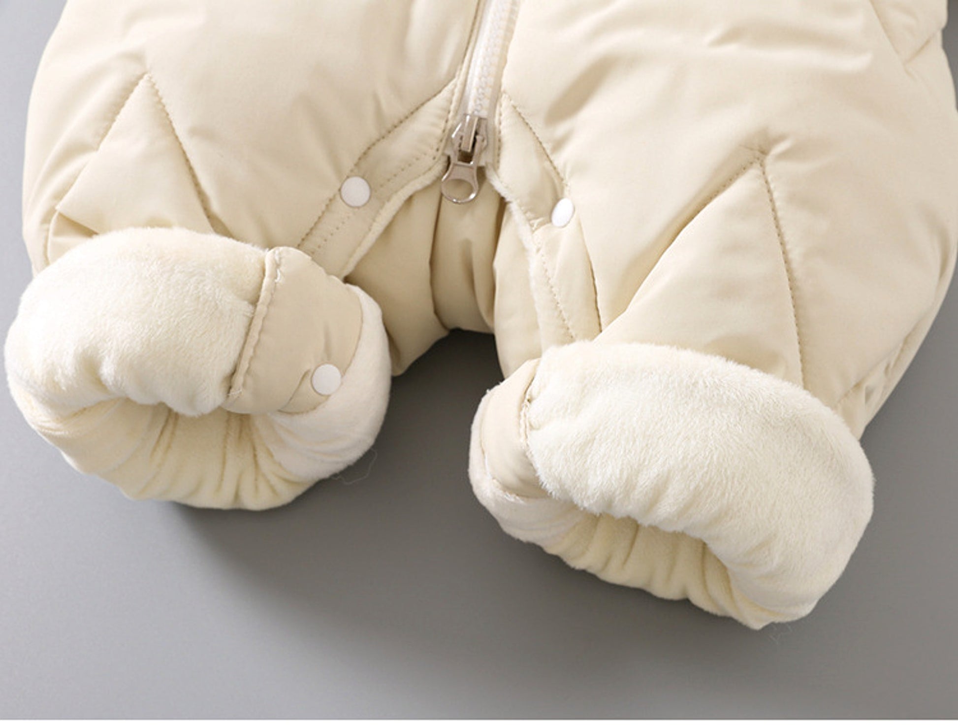 FrostNest™ – Padded Baby Winter Romper with Hat - enhanced image 4