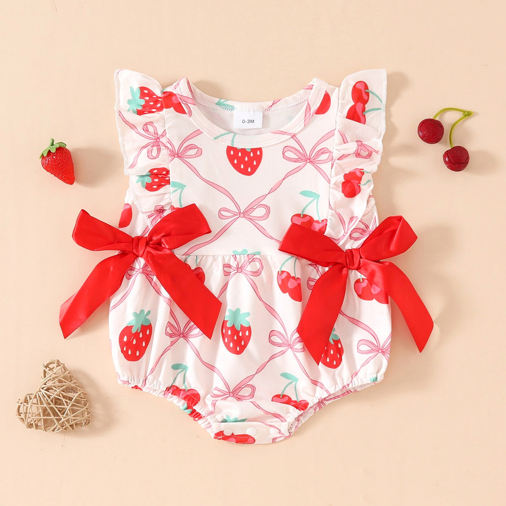 FruityNest™ – Baby Summer Romper with Short Sleeves - enhanced image 4