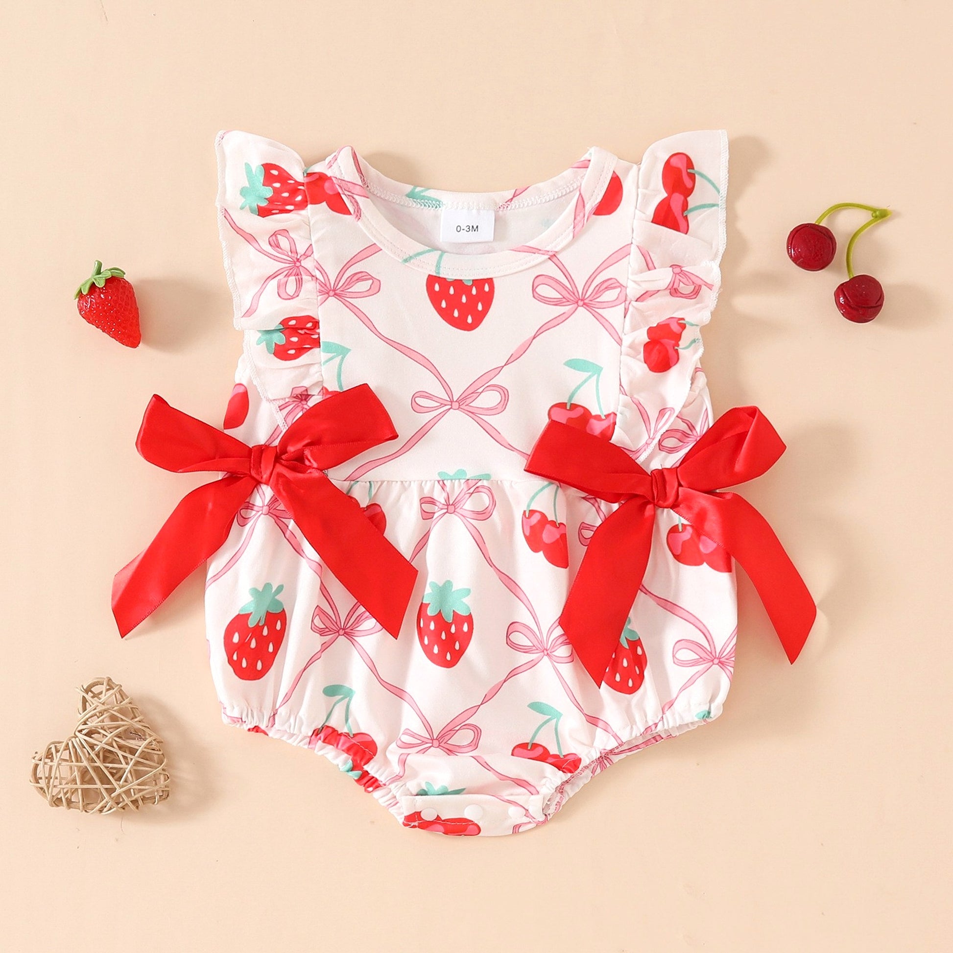 FruityNest™ – Baby Summer Romper with Short Sleeves - enhanced image 4
