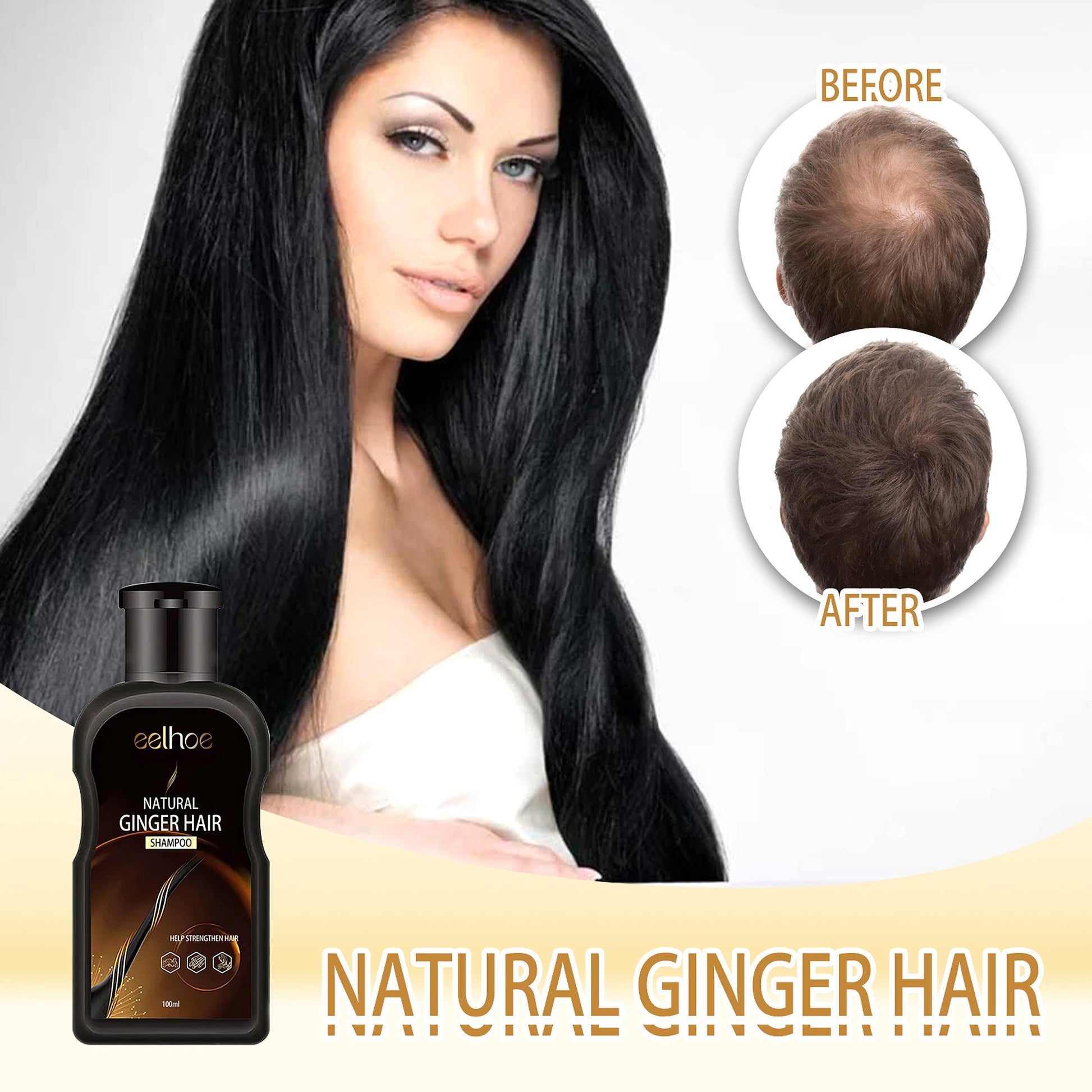 Ginger Conditioning Shampoo – Mild Clean & Anti-Hair Loss - enhanced image 4