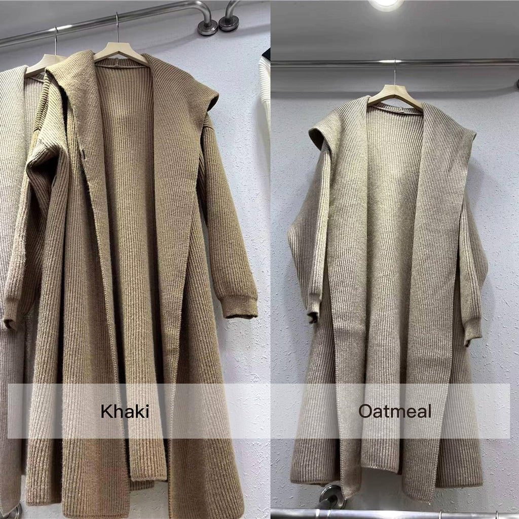 Green Alpaca Women 's Wool Sweater Coat Cardigan Handmade Clothing - enhanced image 4