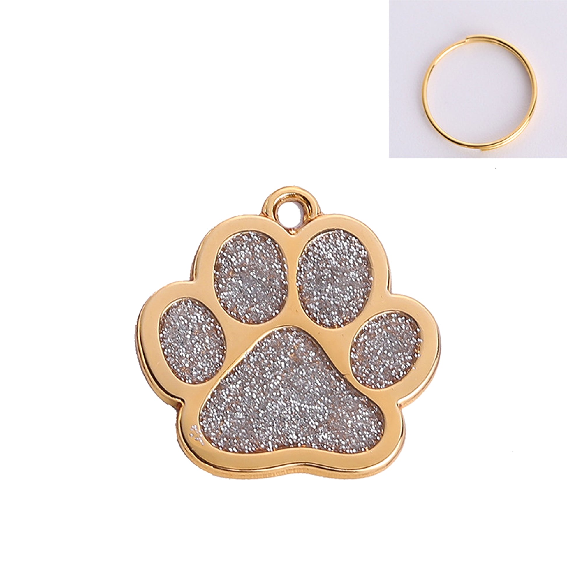 Paw Print Metal Keychain – Stylish & Durable Pet Lover Accessory - enhanced image 4