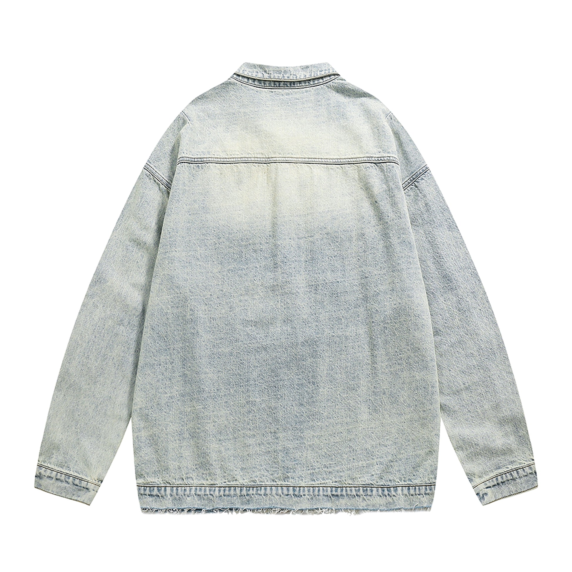 A.1  High Street Old Washing Water Denim Jacket  Women - enhanced image 4
