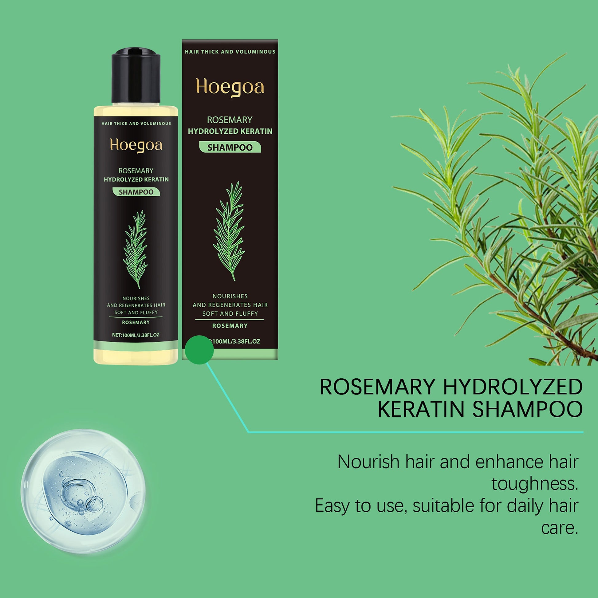 Hoegoa™ Herbal Essence Shampoo – Rosemary-Infused Growth & Control - enhanced image 4