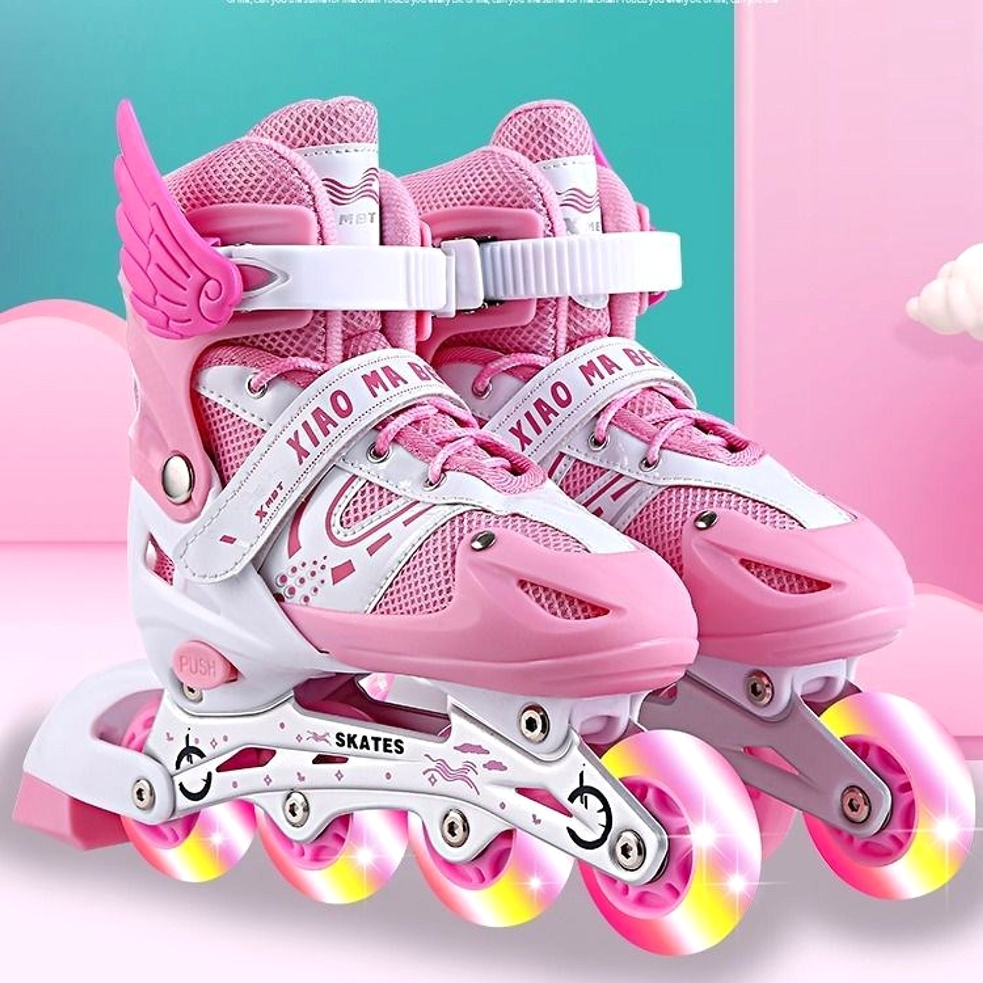 Kids Adjustable Roller Skates – Flash Wheels Skating Shoes for Boys and Girls - enhanced image 4