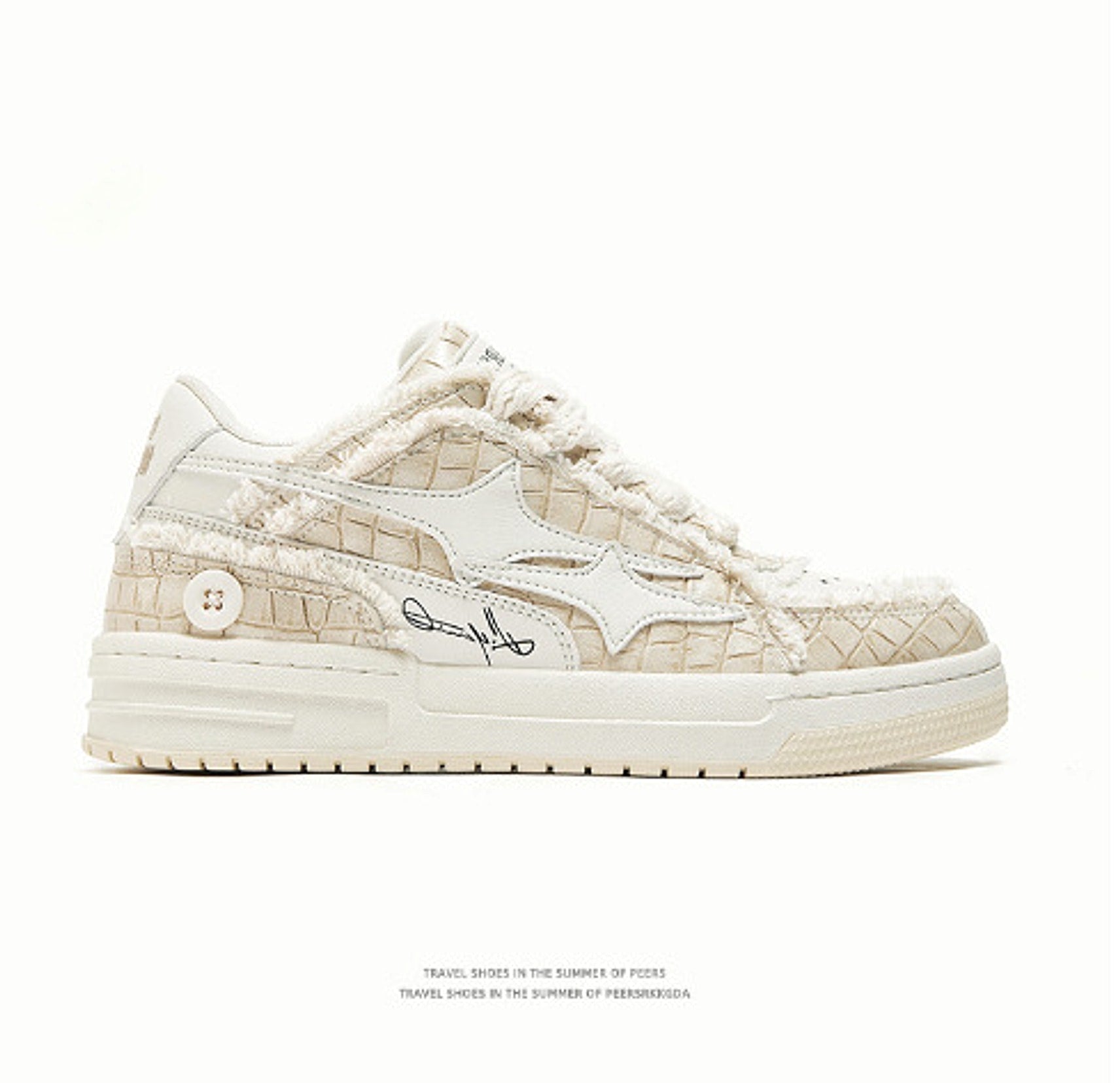 Korean Style Casual Breathable White Shoes Men - enhanced image 4