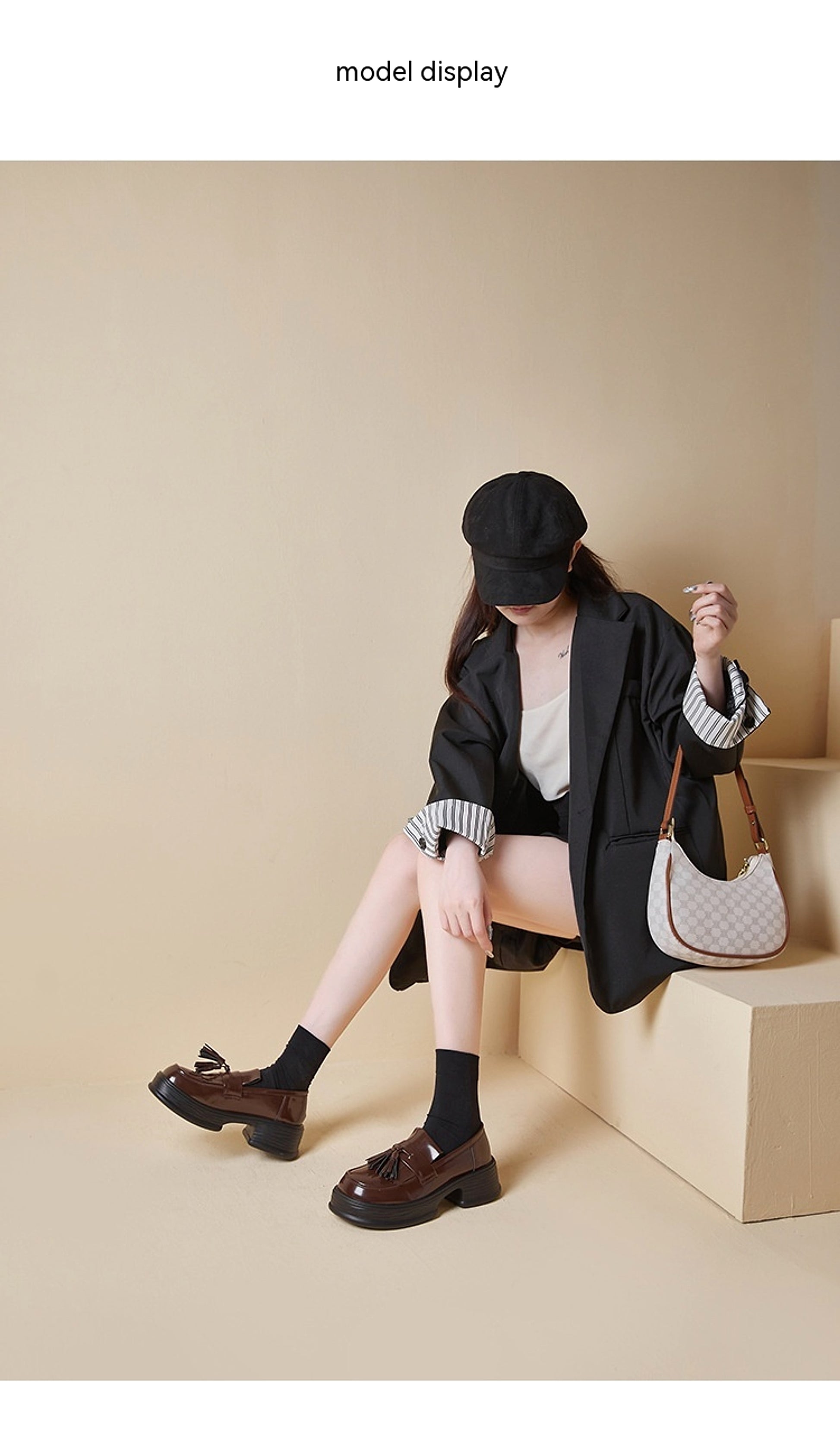 Ladies Tassel Japanese Leisure Small Leather Shoes Women - enhanced image 4