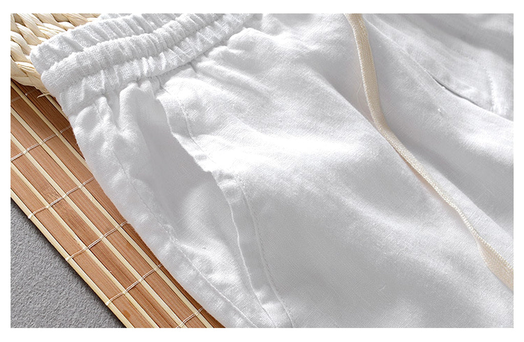Linen Men's Casual Pants Youth Loose Thin - enhanced image 4