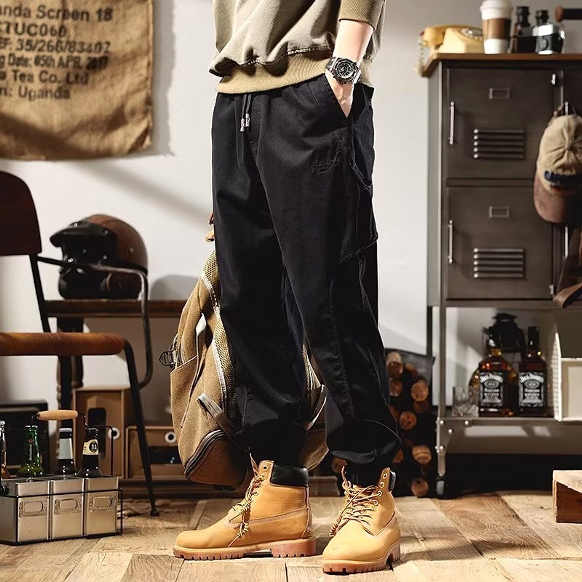 Loose Graceful Casual Pants Men - enhanced image 4