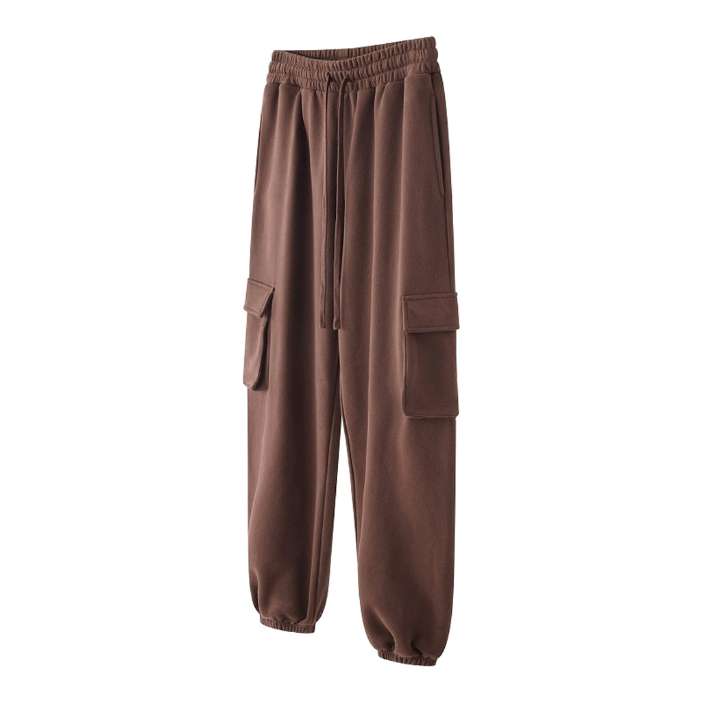Loose Velvet Pants Casual Drawstring Pants (Jeans) Men & Women - enhanced image 4