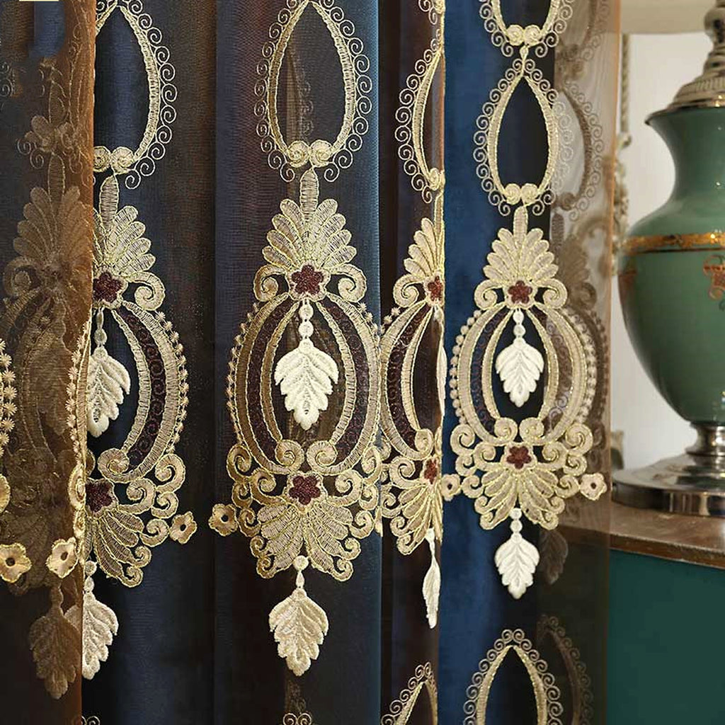 LuneluX™ – Embroidered Flannel Curtains – Palace Edition - enhanced image 4