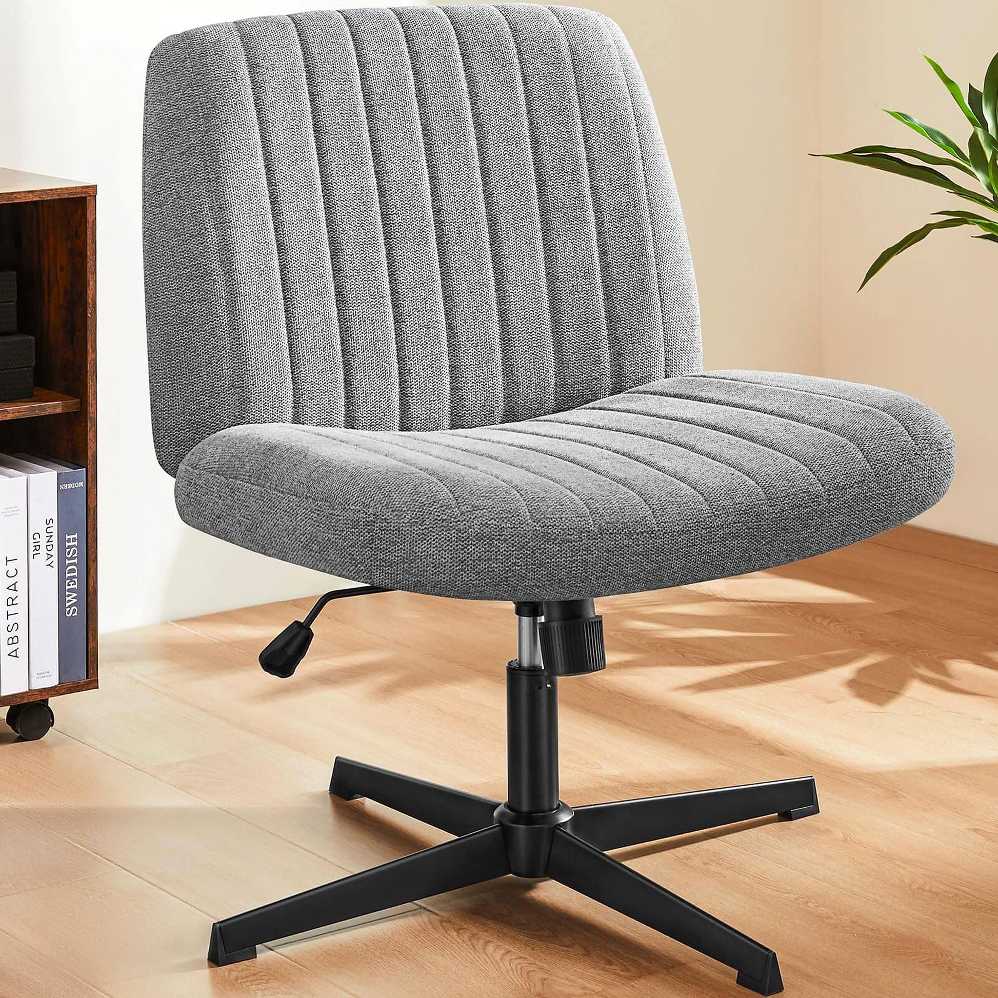 LuneluX_Home – Crossover Armless Swivel Chair - enhanced image 4