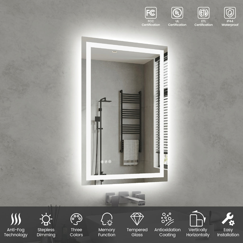 LuneluX_Home – Lumière LED Mirror (24" x 36") - enhanced image 4