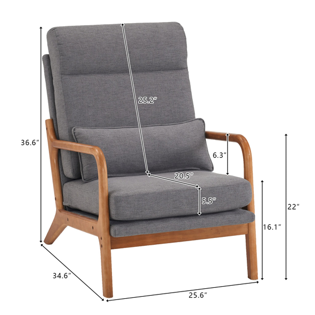 LuneluX_Home – Scandinavian Lounge Chair (Dark Gray) - enhanced image 4