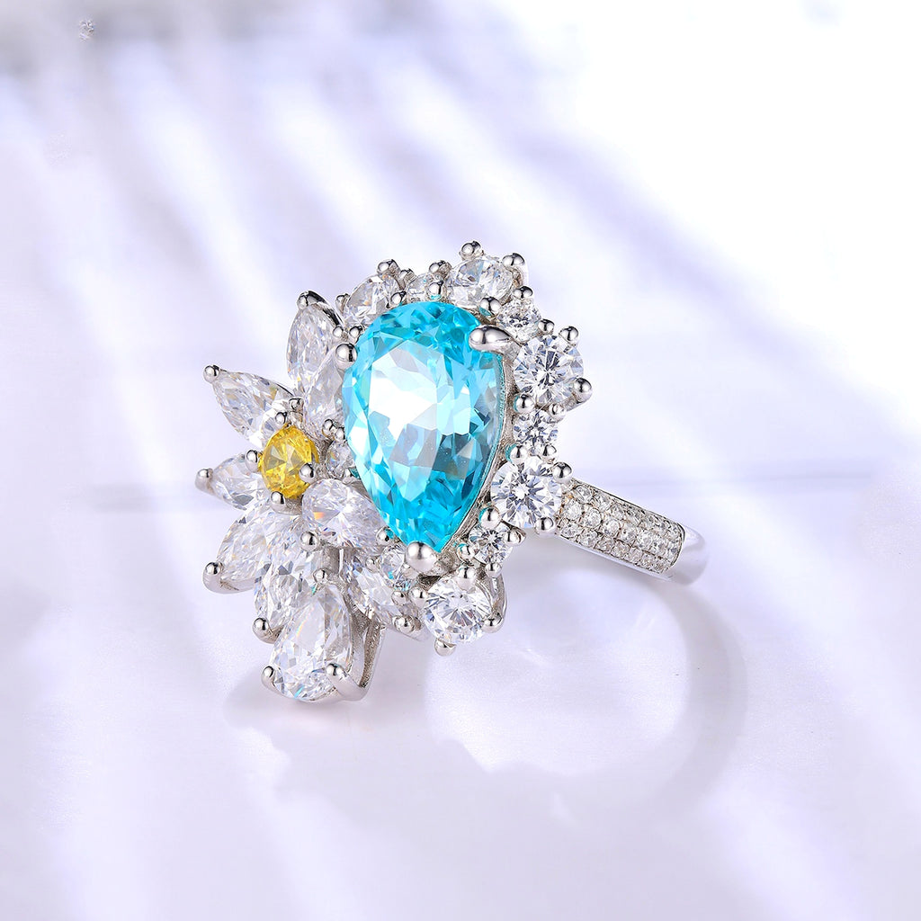 LuxeJewels™ – Cultivate Paraiba Diamond Ring - enhanced image 4
