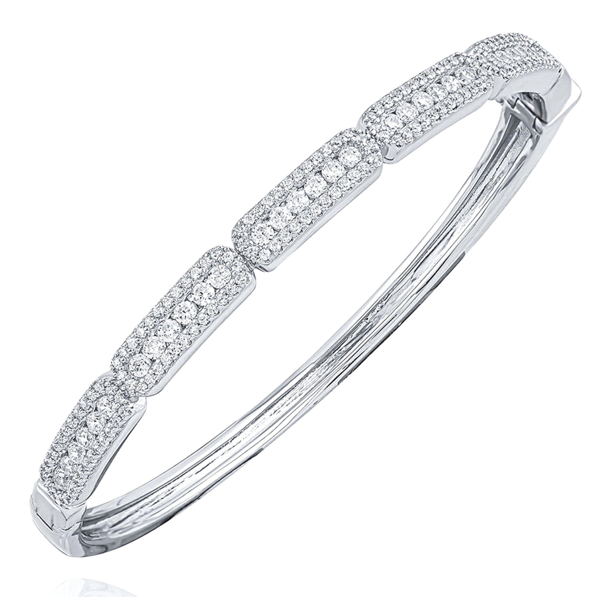 LuxeJewels™ + DiamondLink– Bamboo Elegance Bangle (925 & 18K Rosé) - enhanced image 4