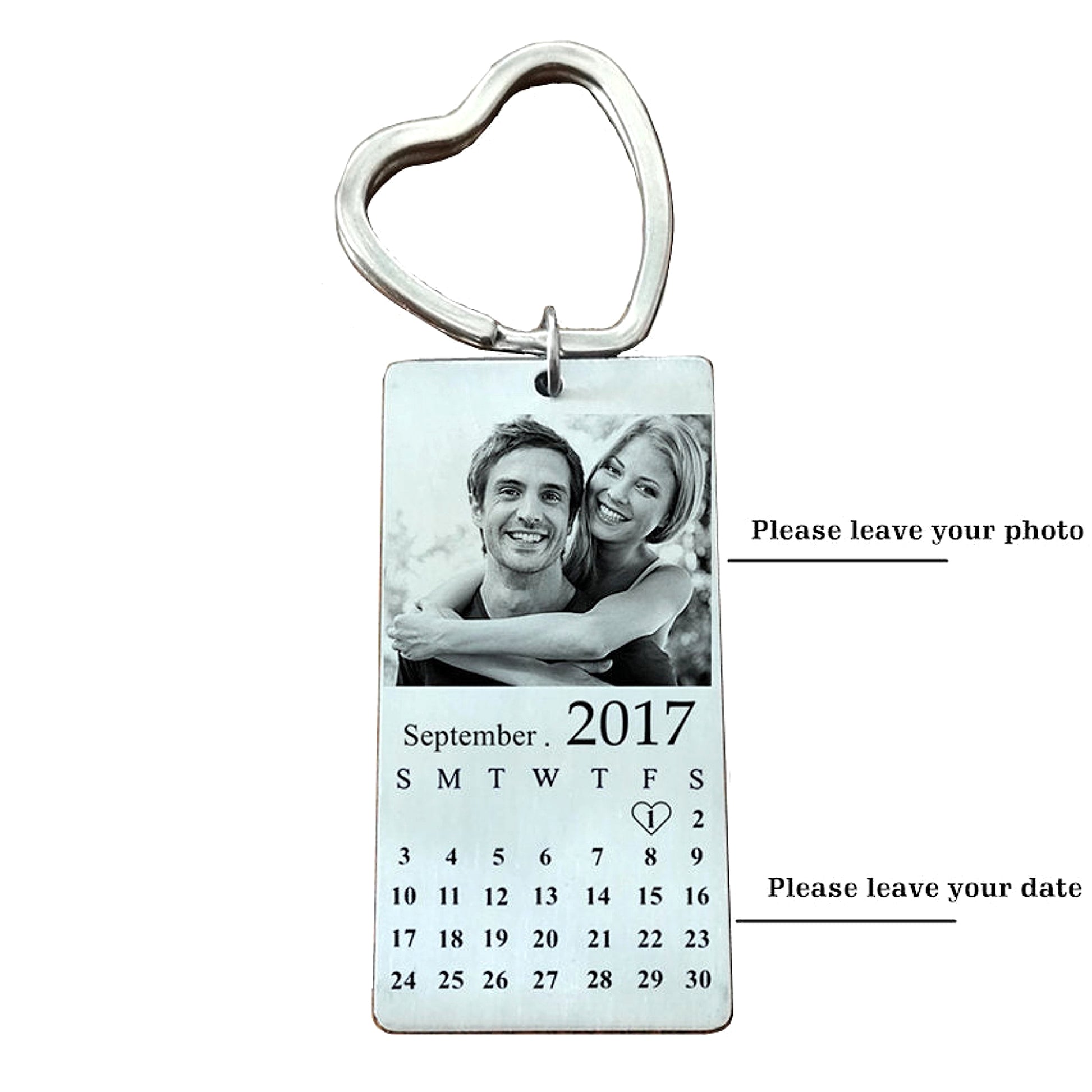 MemoryTag™ – Custom Calendar Photo Keychain | Stainless Steel - enhanced image 4
