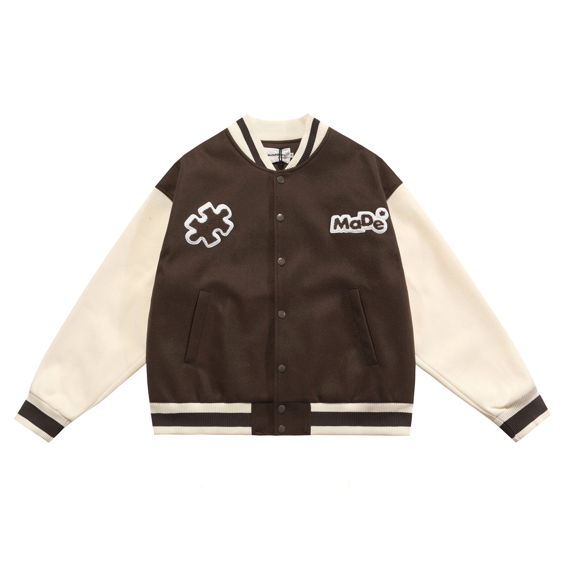 Men  American Vintage Casual Street Baseball Jacket - enhanced image 4