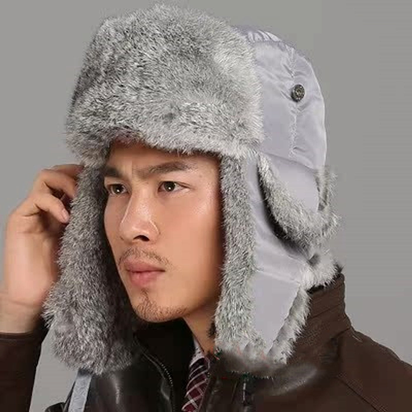 Men And Women Rabbit Fur Hat - enhanced image 4