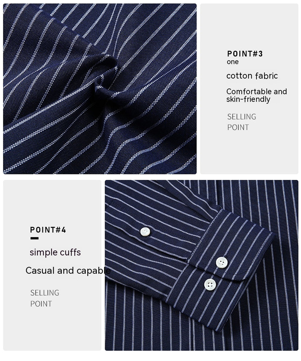 Men Business Trends Cotton Long Sleeve DressShirt - enhanced image 4