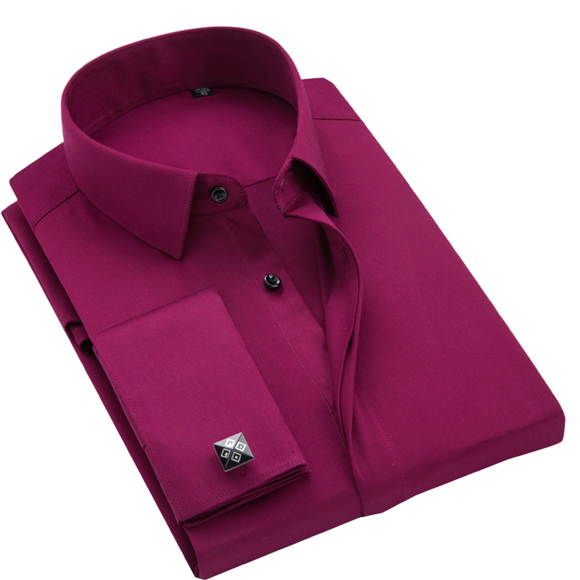 Men DressShirt Long Sleeve Shirt - enhanced image 4