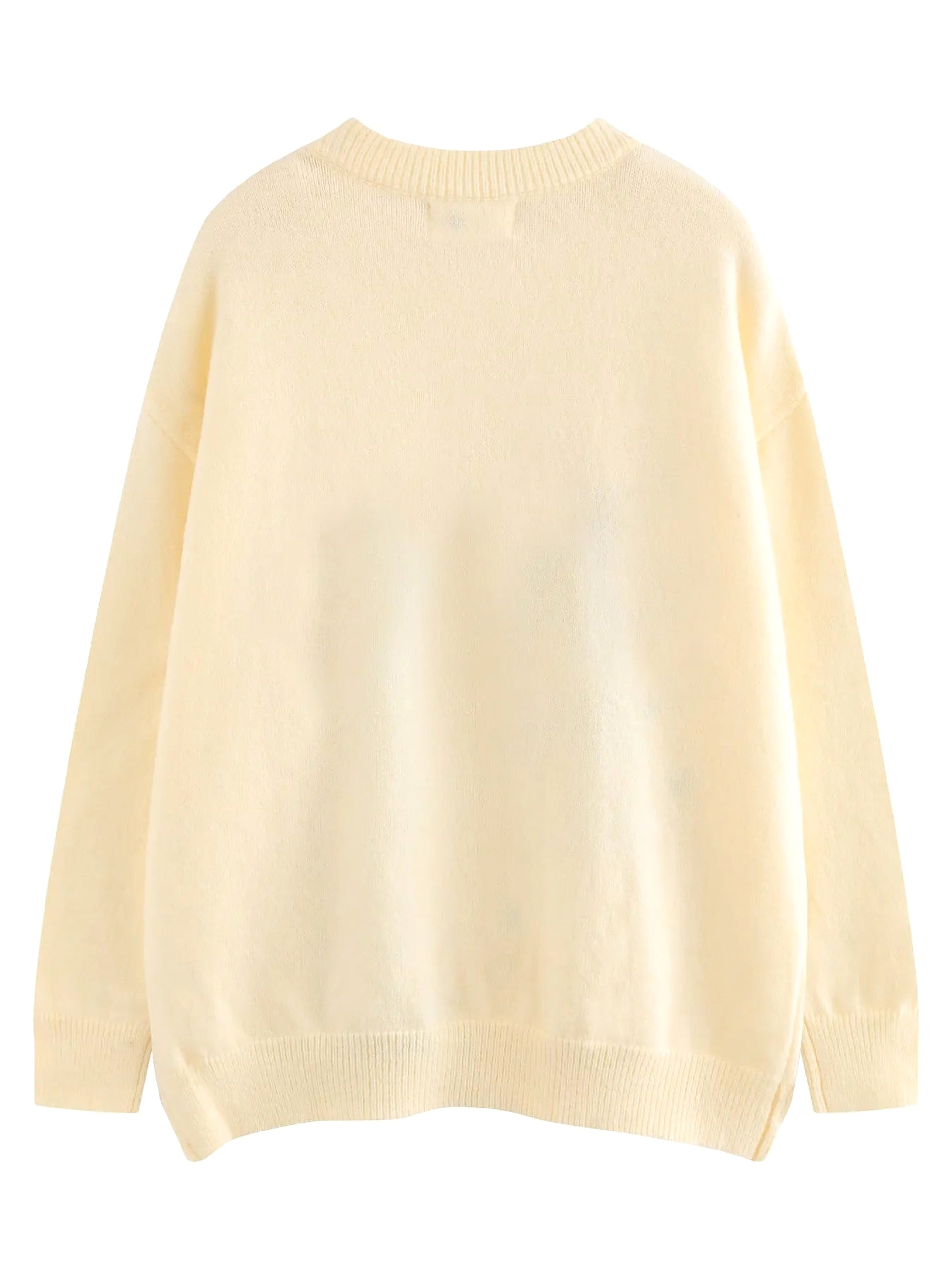 Men's Artistic Eye Graphic Long Sleeve Sweater - enhanced image 4