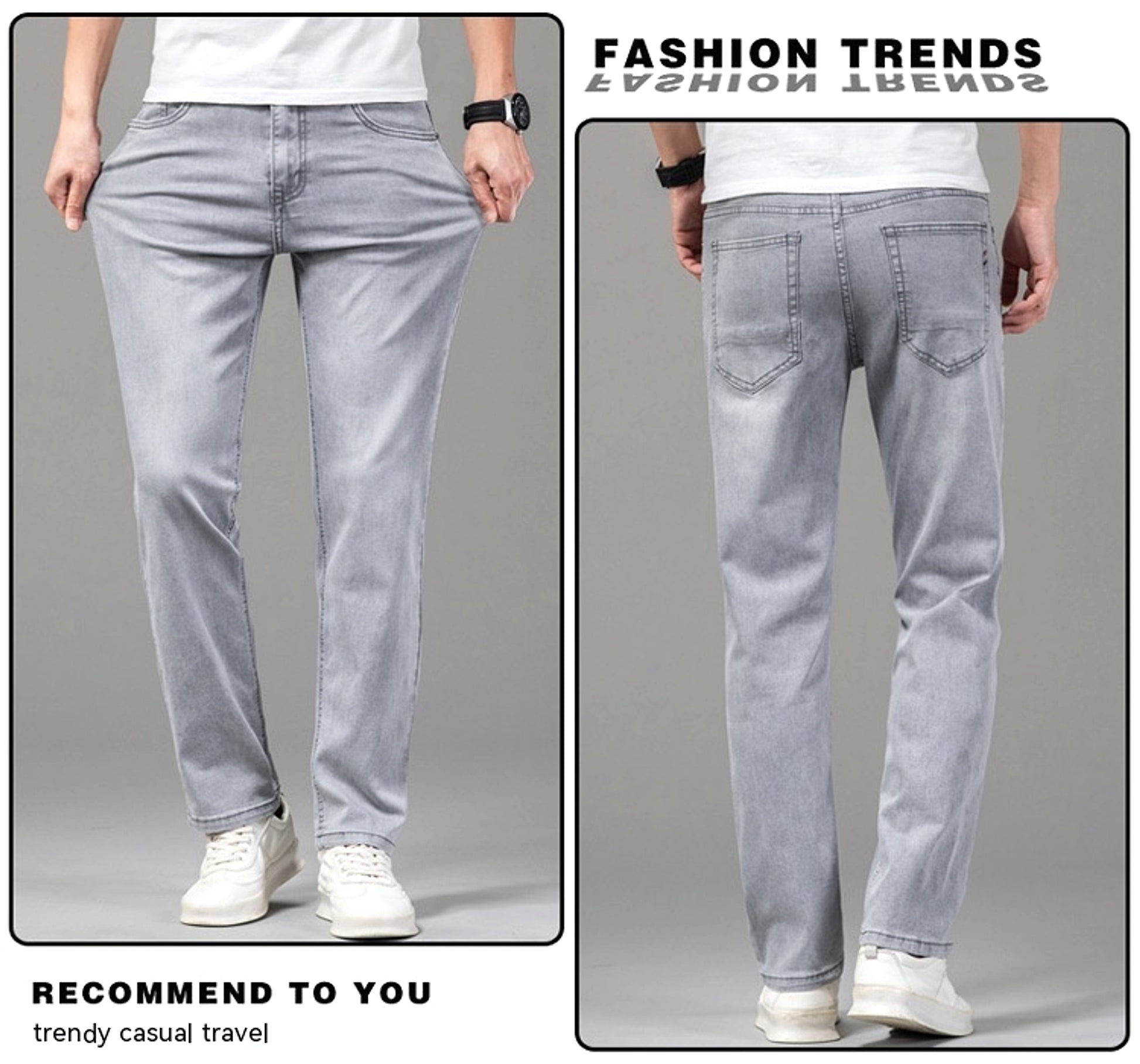 Men's Fashion Loose Casual Long Pants (Jeans & Pants) - enhanced image 4