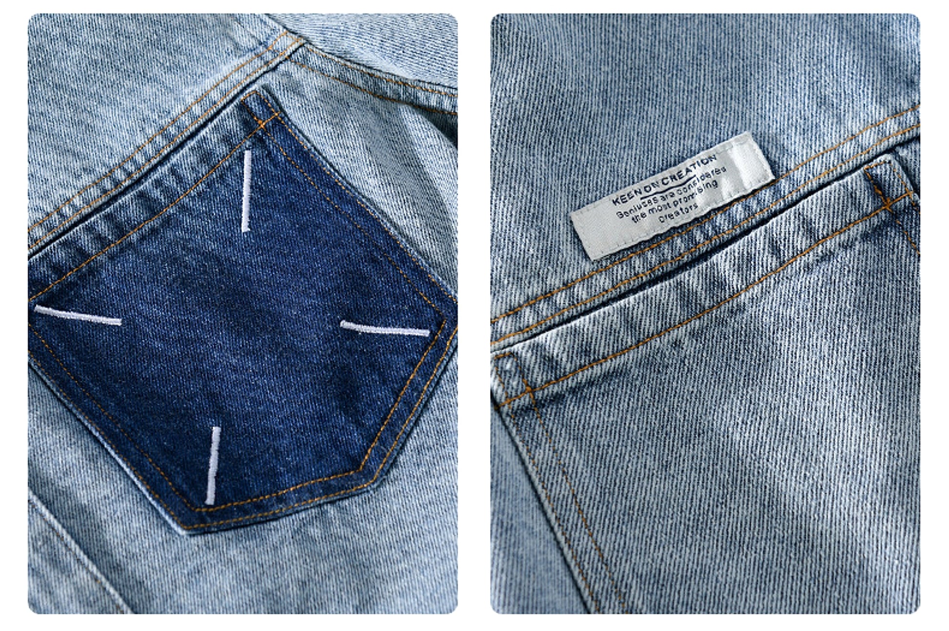 Men's Fashion Retro Denim Long-sleeved DressShirt - enhanced image 4