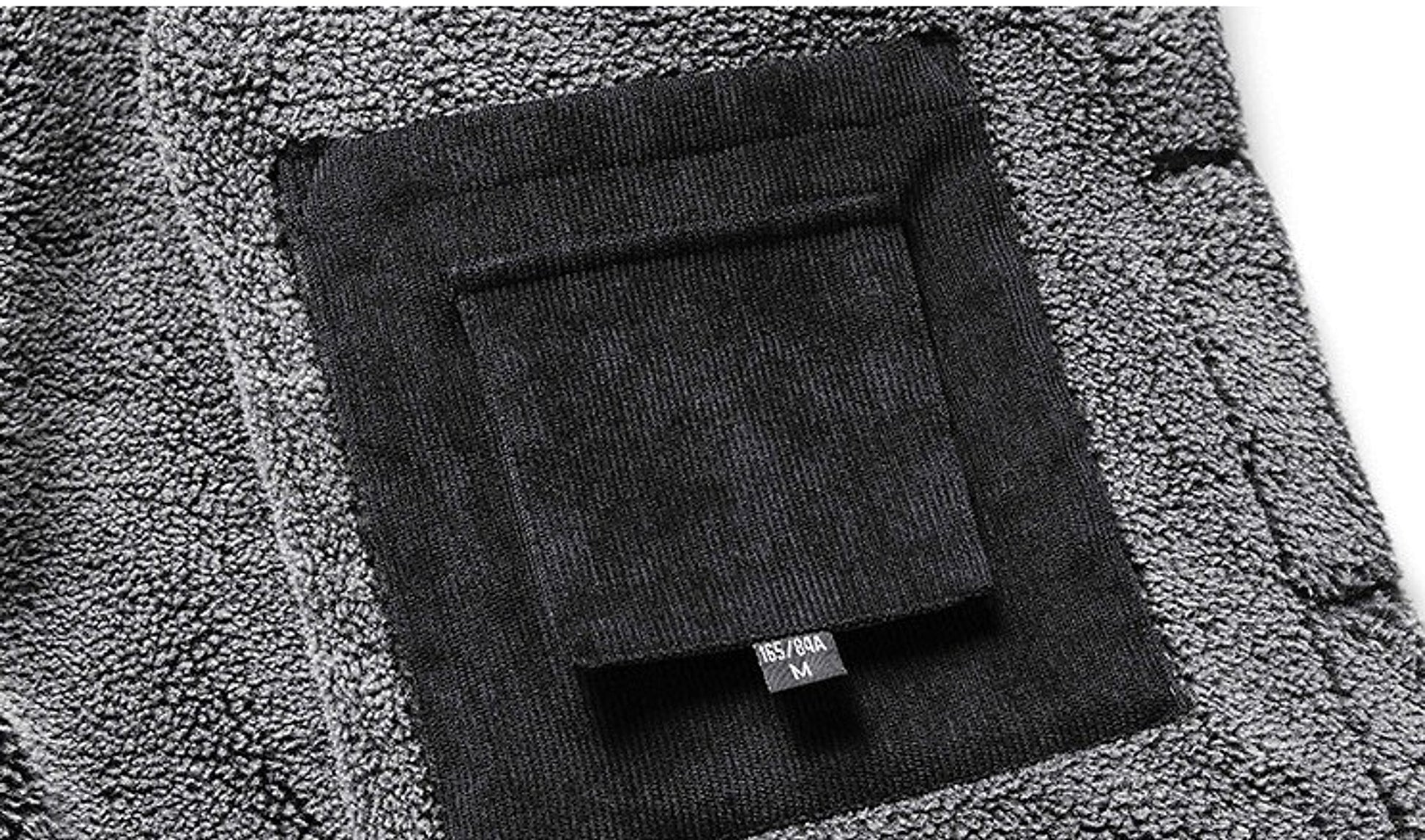 A.1 Men's Fleece-lined CottonCasual Jacket Coat Lambswool - enhanced image 4