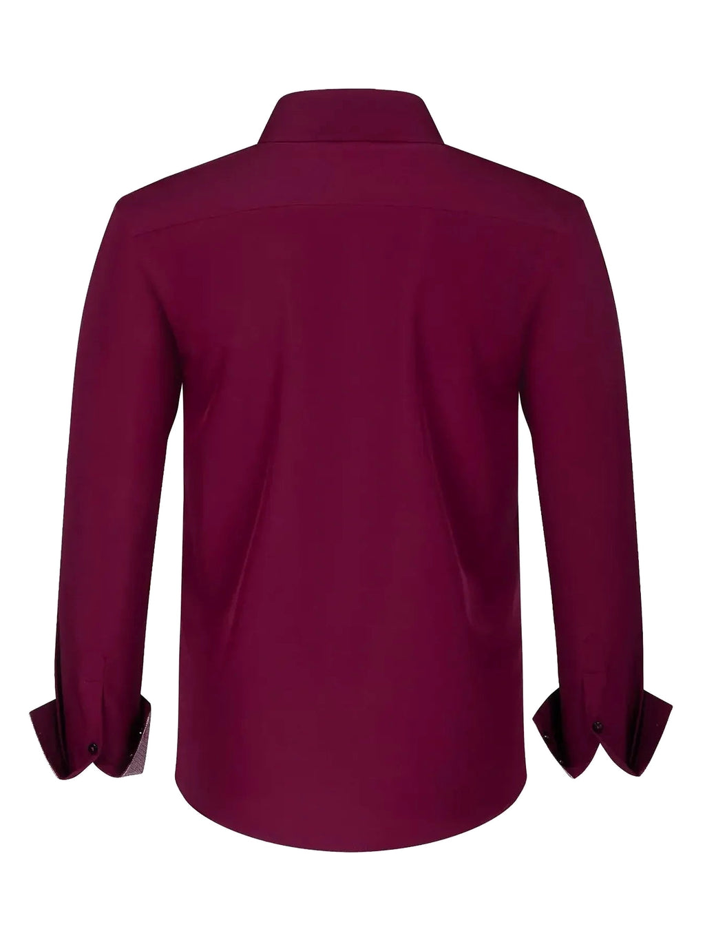 Men's Full Size Button-Down Casual Shirt with Contrast Cuffs Plus Size - enhanced image 4