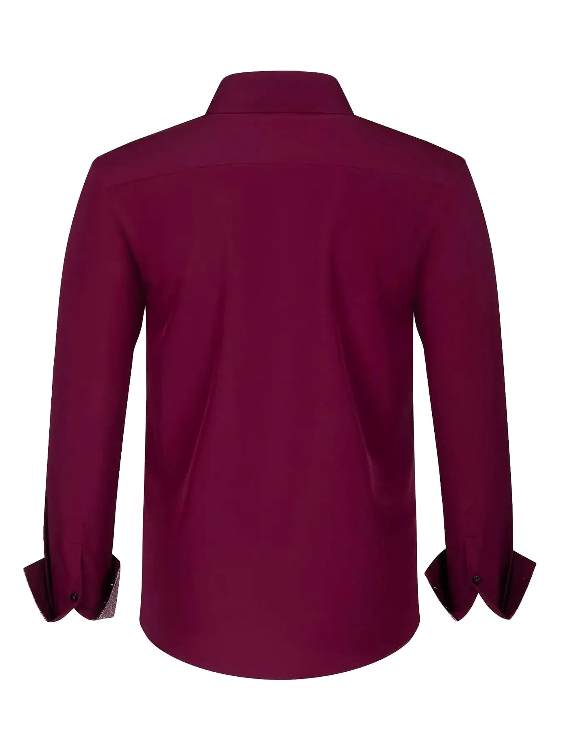 Men's Full Size Button-Down Casual Shirt with Contrast Cuffs Plus Size - enhanced image 4