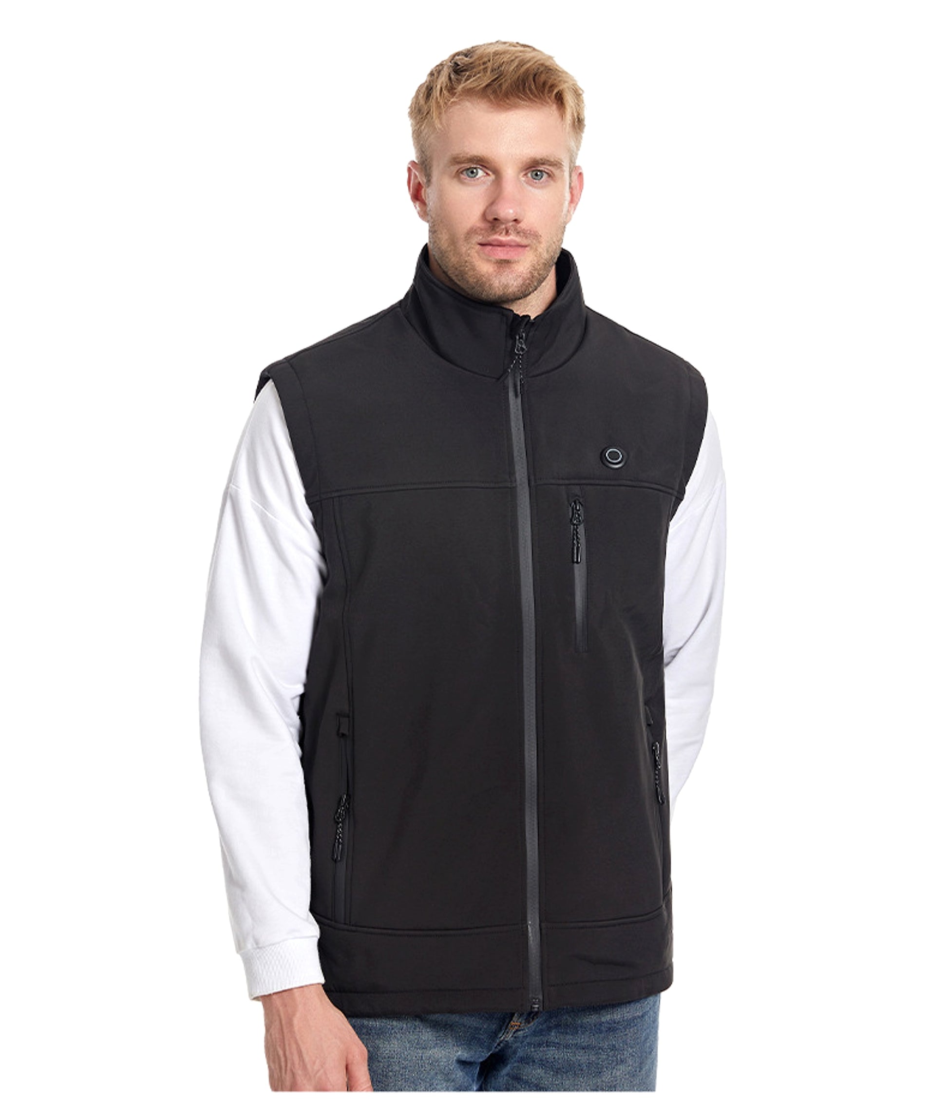 Men's Heated Softshell Vest – Rechargeable Thermal Outdoor Sportswear - enhanced image 4