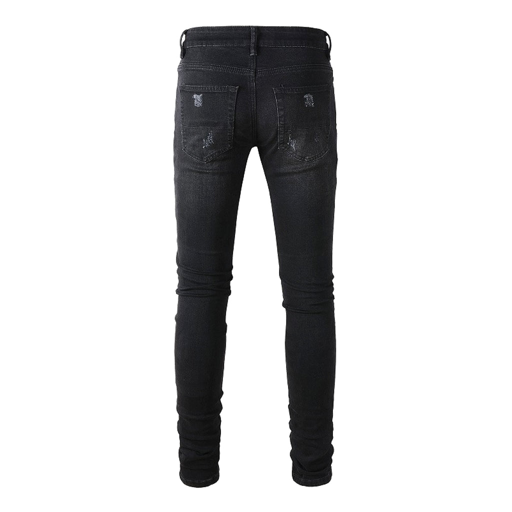 Men's Paisley Patch Street Jeans - enhanced image 4