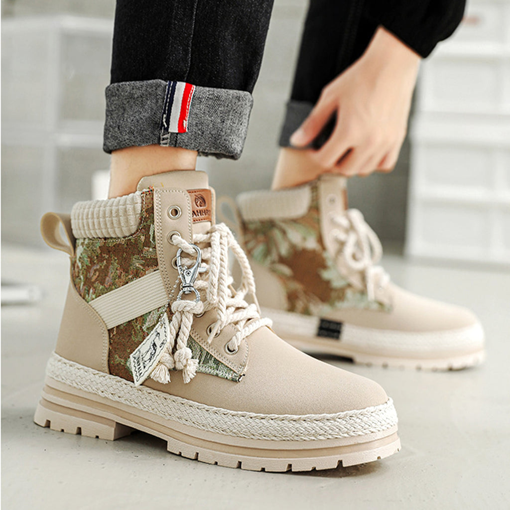 Autumn And Winter High-top Designer Comfy Shoes Men - enhanced image 4