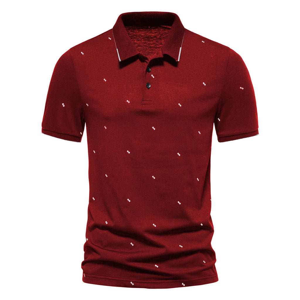 Men's Short Sleeve Fashion Printed Polo T-Shirt - enhanced image 4