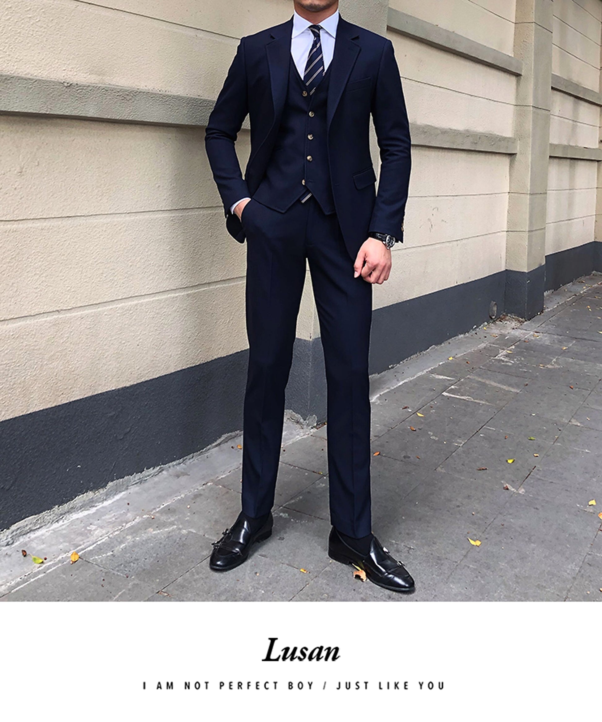 Vérselle™ – Slim-Fit Modern Three-Piece Suit - enhanced image 4