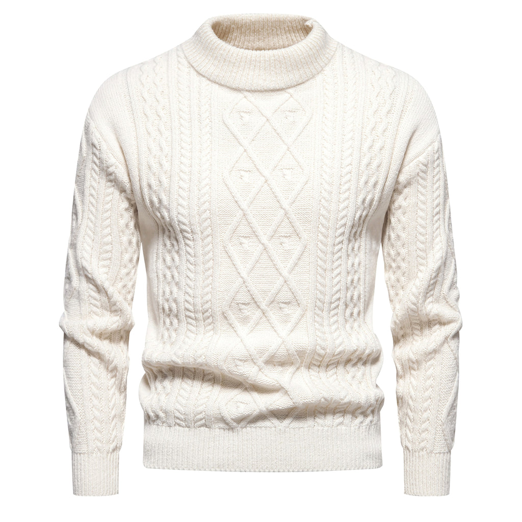 UrbanLayer™ – Solid Knit Crewneck for Men - enhanced image 4