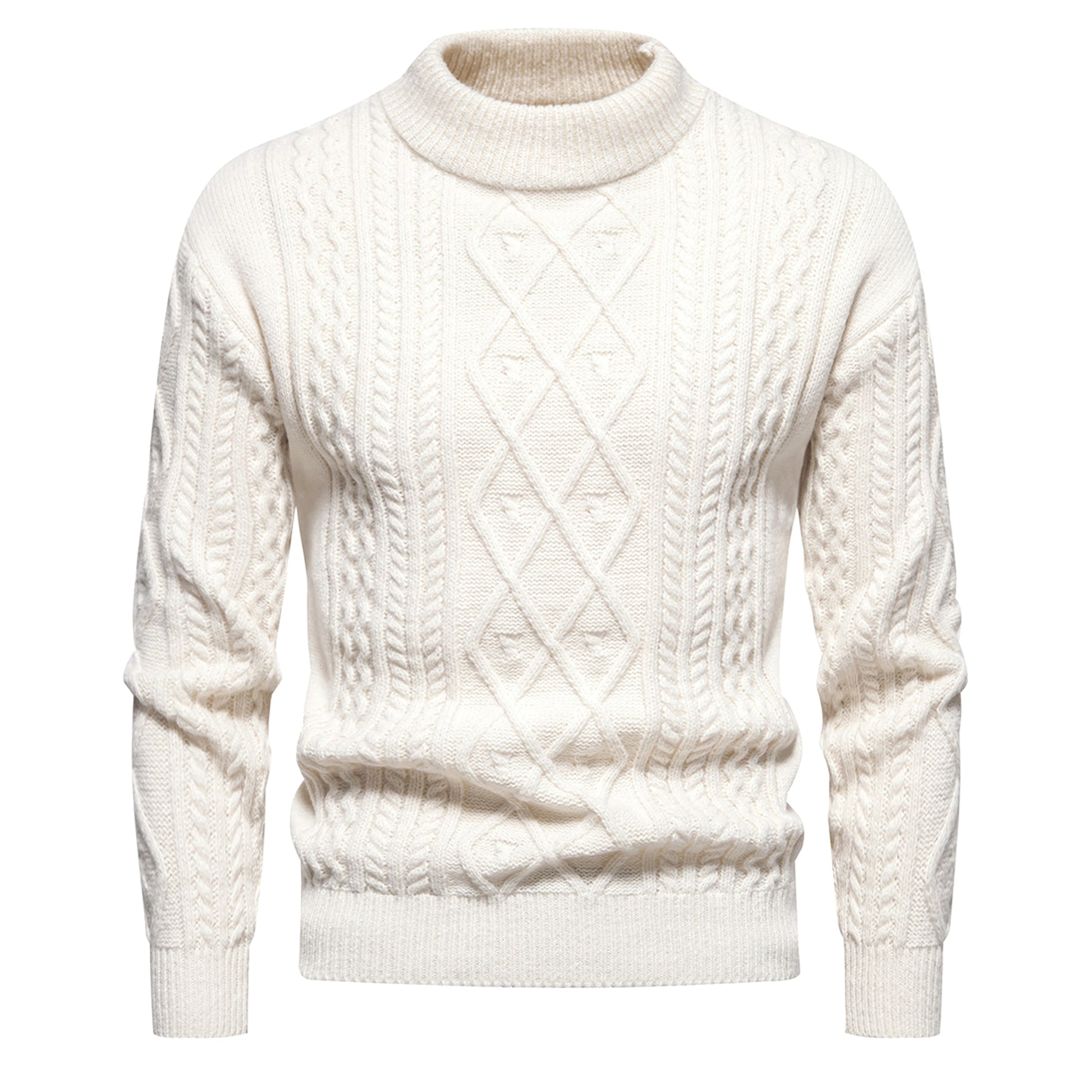 UrbanLayer™ – Solid Knit Crewneck for Men - enhanced image 4
