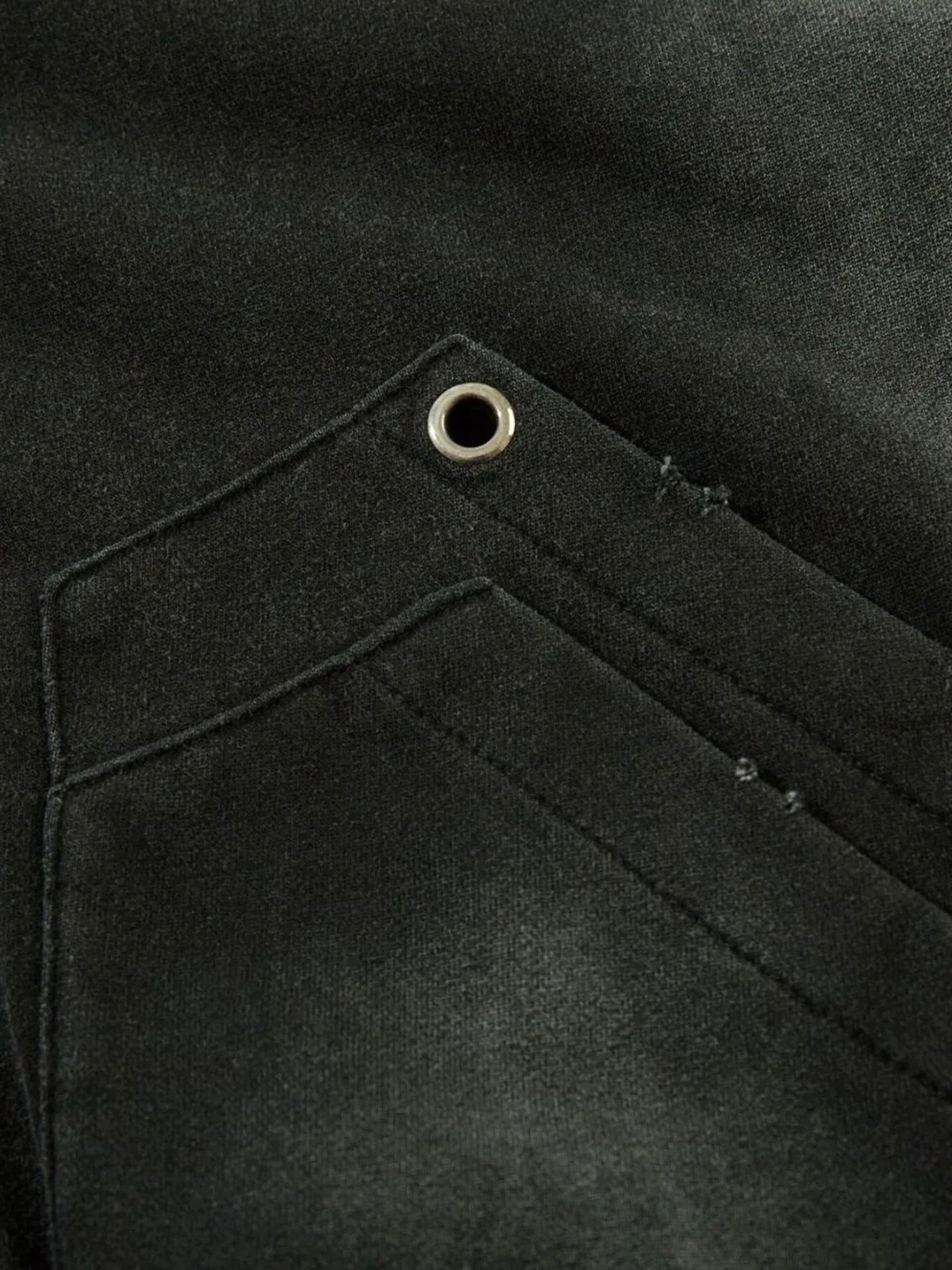 Men's Washed Zip-Up Oversized Hoodie - enhanced image 4