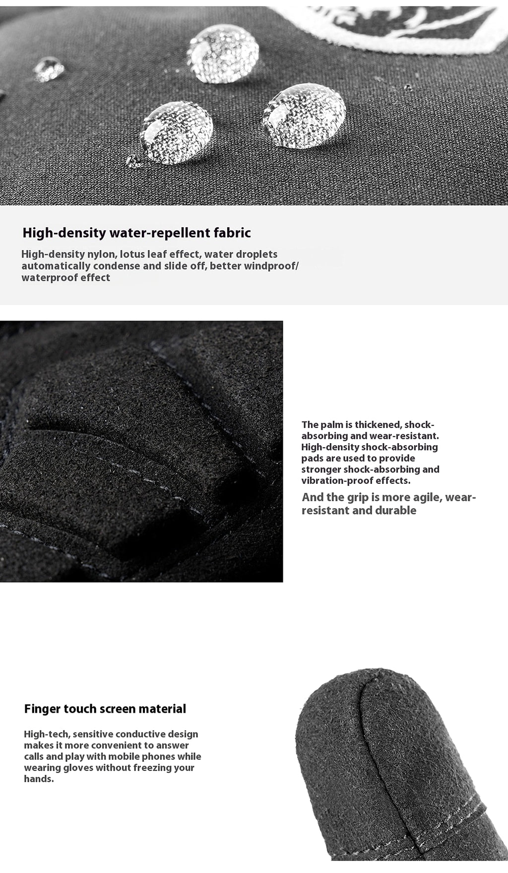 Outdoor Non-slip Cold Velvet Wear-resistant Gloves - enhanced image 4