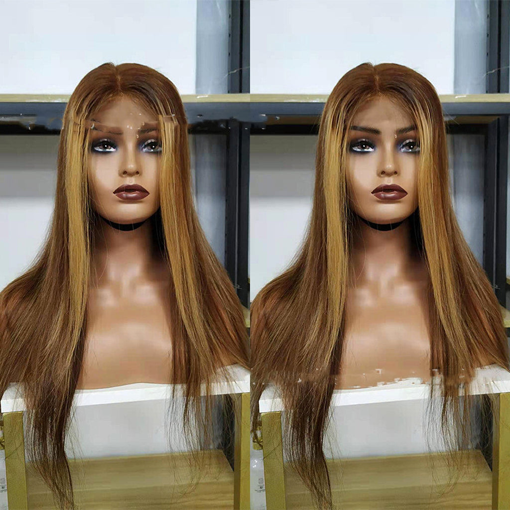 LuxeFlow HairReal Hair Wig Lace Wig 4X4 Straight Lace Front Wig - enhanced image 4