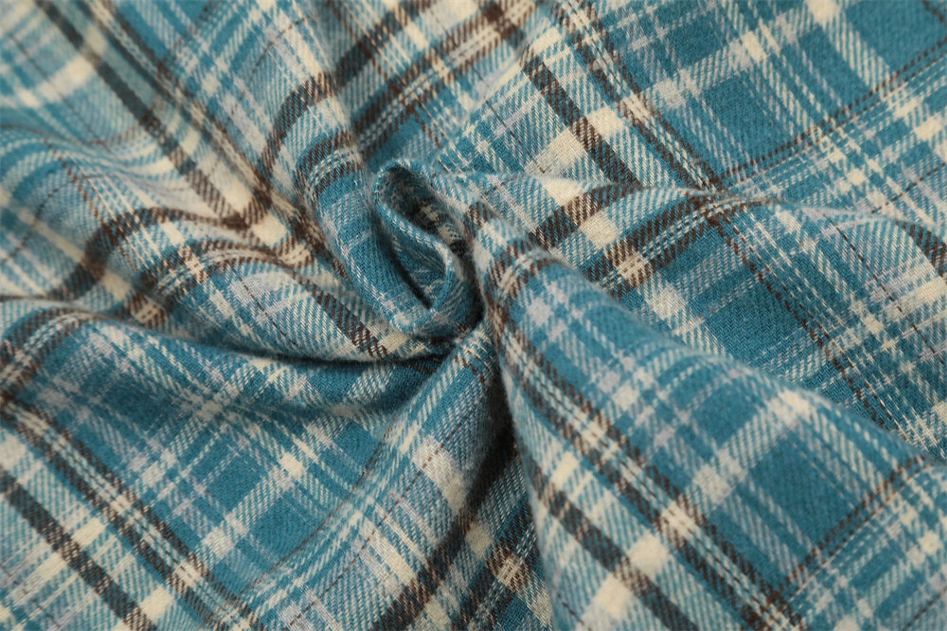 Plaid Long Sleeve DressShirt Casual Polo Collar Raw Edge Men - enhanced image 4
