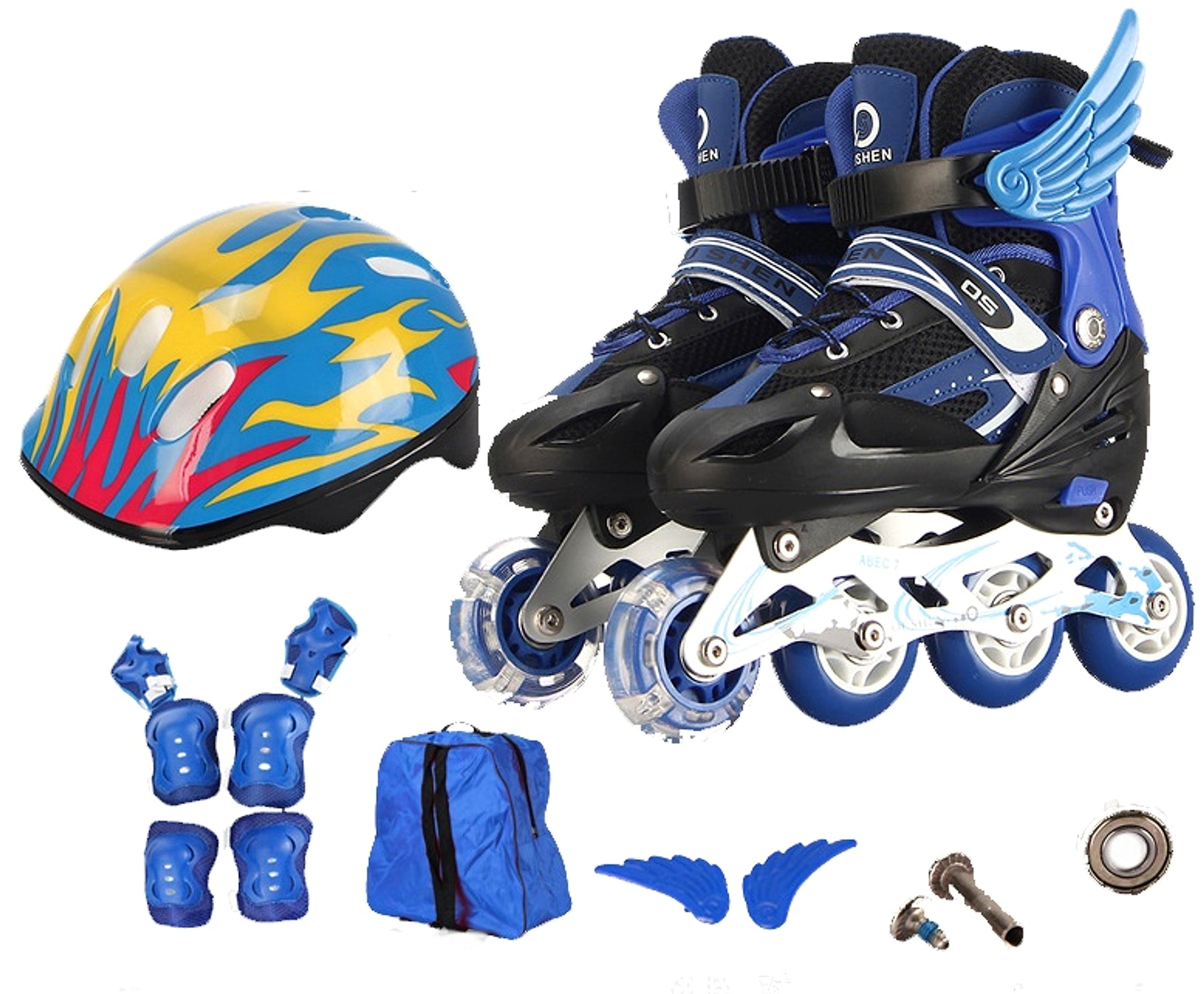 PU Single Adjustable Children The Skating Shoes - enhanced image 4