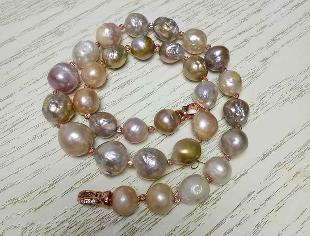 Pure Natural Oversized Pearl Long Necklace Personality Luxurious - enhanced image 4