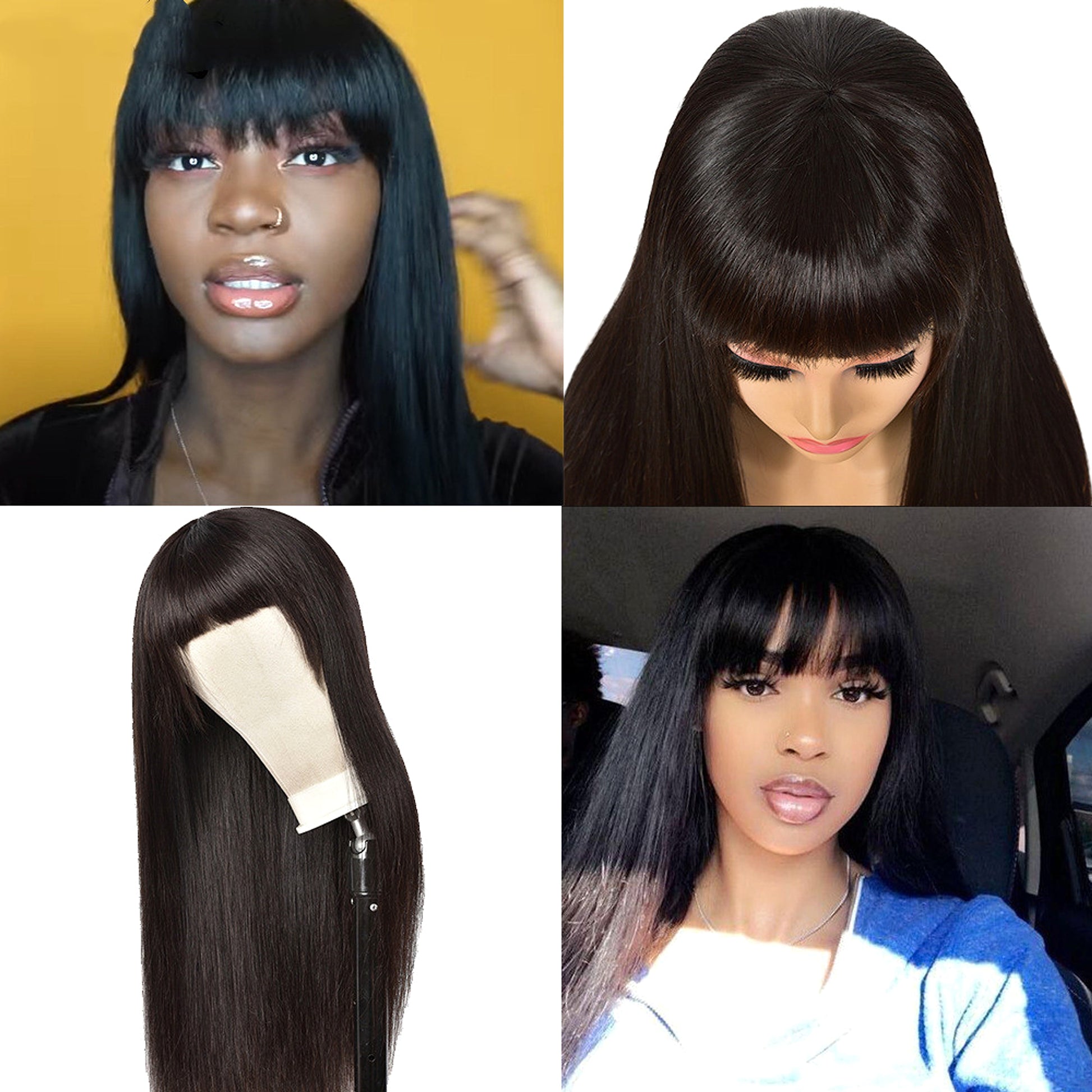LuxeWave Headgear Upside Down Real Human Hair - enhanced image 4