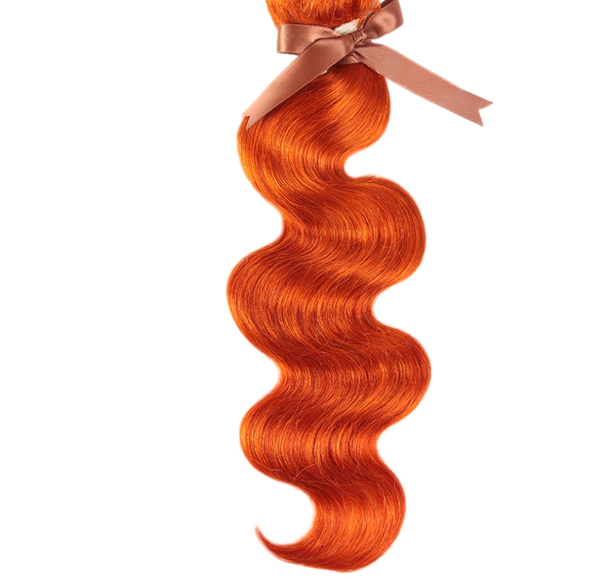 LuxeWave Real Hair Curtain Block Orange - enhanced image 4