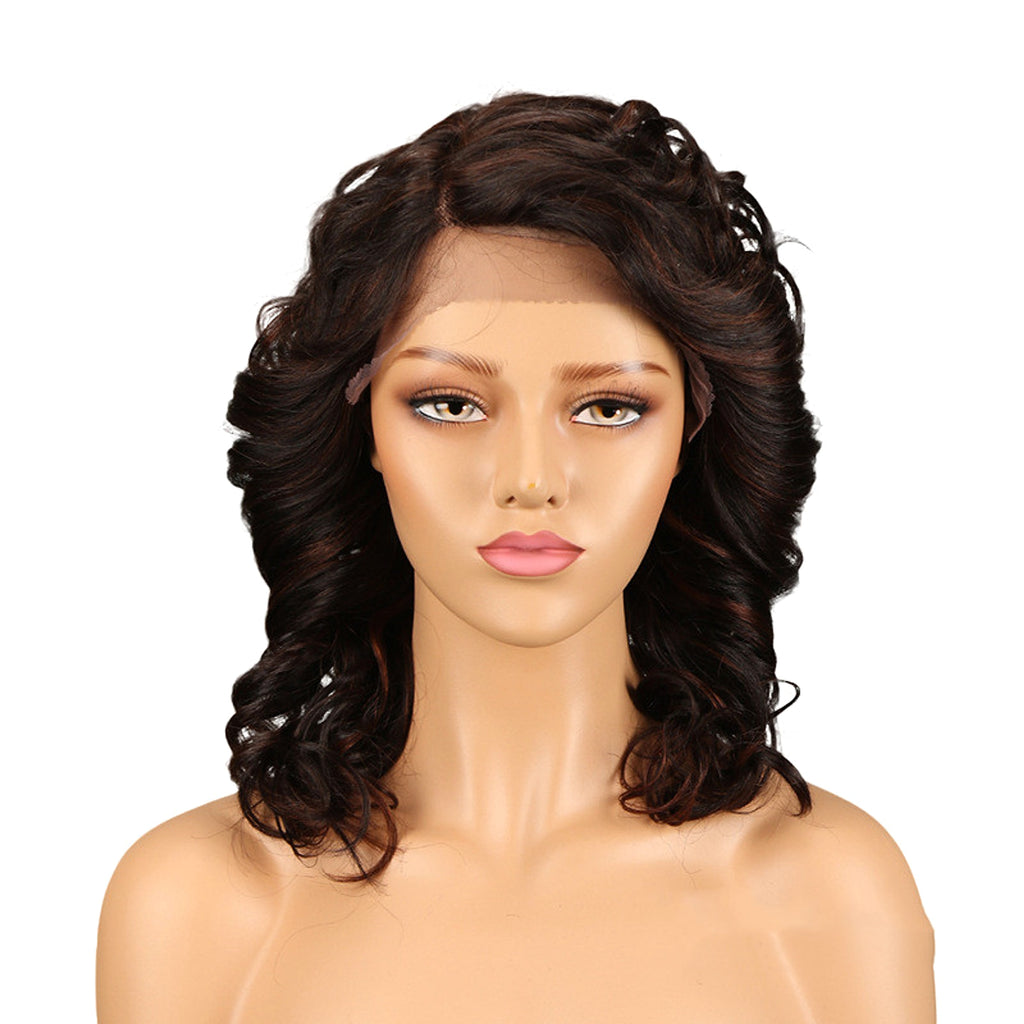Real Hair Headgear Women Hair Stitch Lace Wig Long Curly Hair - enhanced image 4